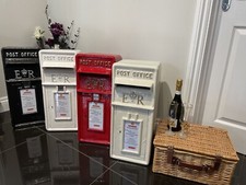 Wedding Cast Iron Postbox Post Box HIRE  Bedfordshire Red/Cream/White/Grey/Black