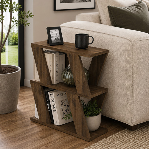 Narrow side table - table, dark