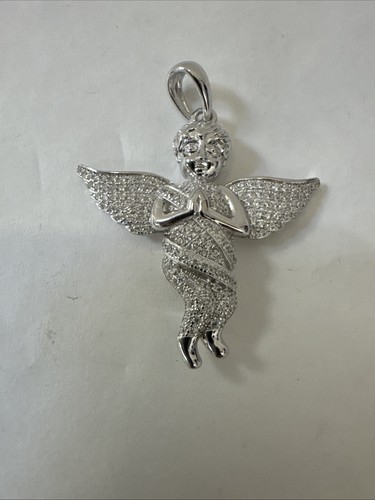 925 sterling silver cherub - sterling, cz