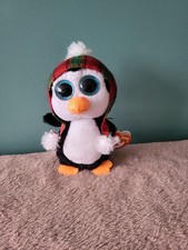 Ty Christmas Beanie Boo Cheer Penguin Plush Soft Toy