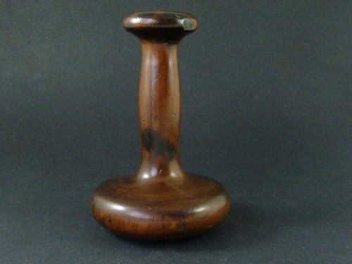 Turned lignum vitae - lignum, linen