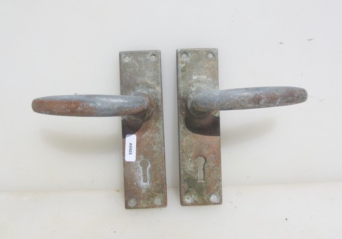 Vintage metal lever - metal,