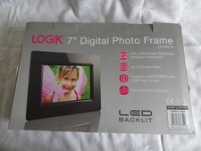 Logik 7" digital photo frame, never used, L07DPF10
