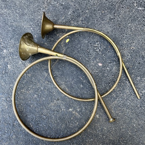 Vintage brass french hunting - french,