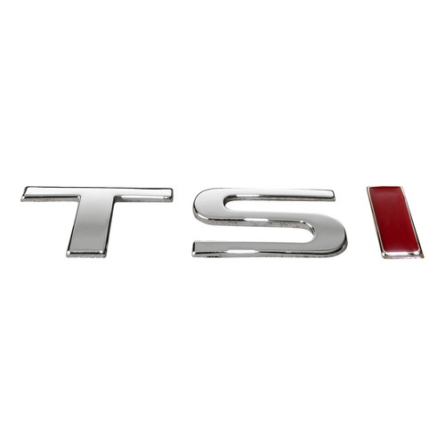 Lettering logo tsi - chrome, red