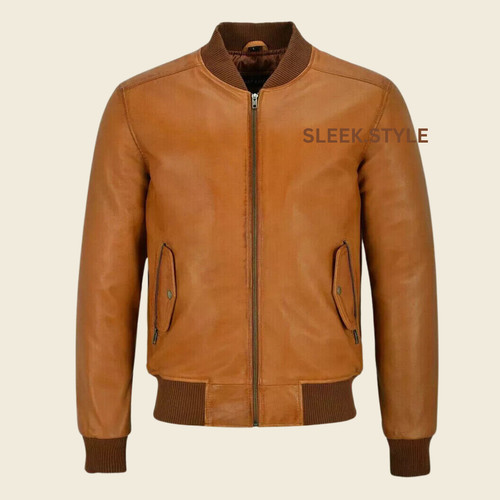 Mens leather lambskin brown - mens,