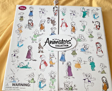 Disney Store ANIMATORS Collection Princess MINI DOLL SET 15 Figures Display-NEW!