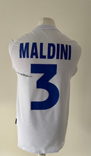 Signed PAOLO MALDINI Shirt - Italy 2000 -PRIVATE SIGNING/PROOF/COA- AC Milan