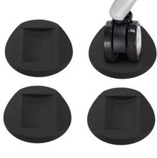 4 PCS Bed Wheel Stoppers Anti-Sliding Rubber Caster Cups for Wooden Floors Divan