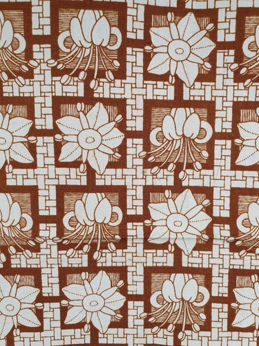 Vintage heals fabric yardage - vintage,