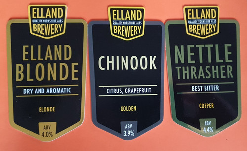 Elland brewery pump clips - elland,