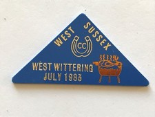 caravan plastic plaque - west