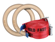 Gym Rings Hold Fast - Wooden