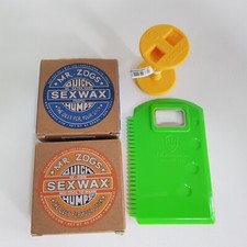 Surfboard Wax Mr Zogs Tropics + Mid Cool surfing accesories board scraper USA