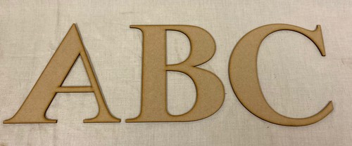 Wooden mdf letters 200mm - wooden,