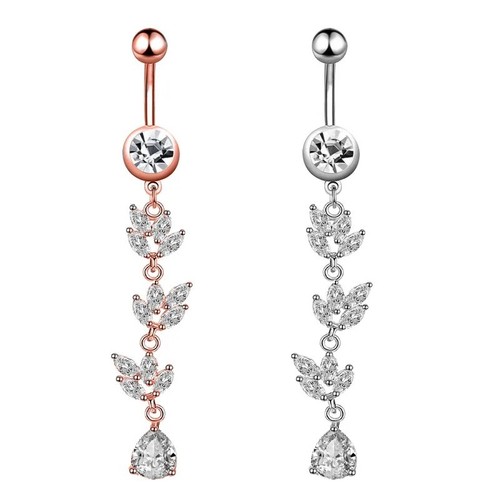 Belly bars button piercing - bars,