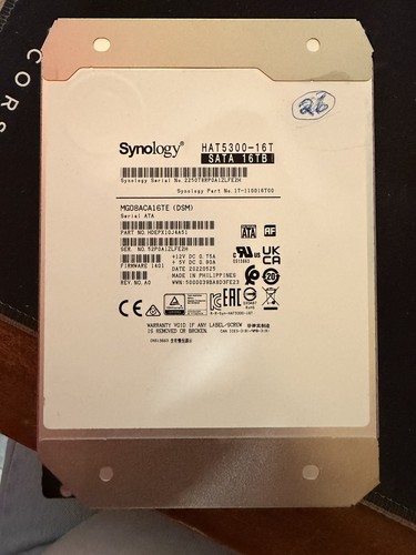 Synology 16tb sata 6g - sata,