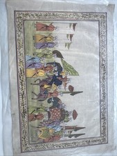 Mughal Indian Oil On Silk