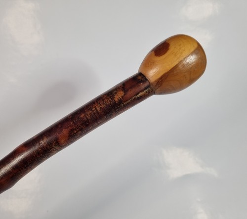 Vintage knob stick - knob, woode