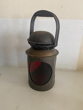 GREAT WESTERN RAILWAY PADDINGTON BRASS COLLAR LAMP BODY + RED & BLUE LENS