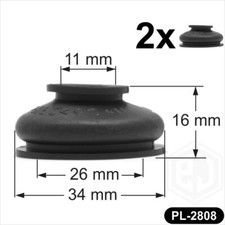 2 x Universal Rubber