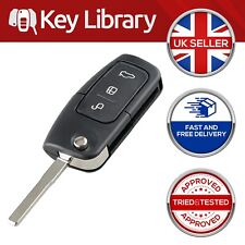Replacement For Ford Focus Fiesta Mondeo Kuga 3 Button Flip Key Fob Case Cover