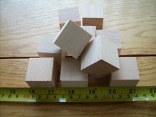 20x wood cubes - wood, wooden