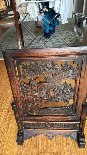 Antique chinese carved wood - chinese,