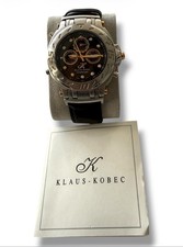 MEN’S KLAUS KOBEC CHALLENGER CH1 BLACK STRAP QUARTZ S/STEEL  WATCH WORKING