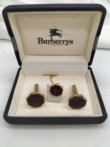 Burberry cufflinks tie pin - burberry, &