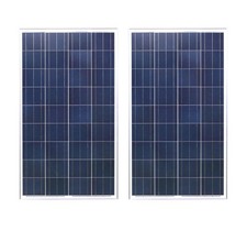 2 x 100w Poly Solar Panel Off