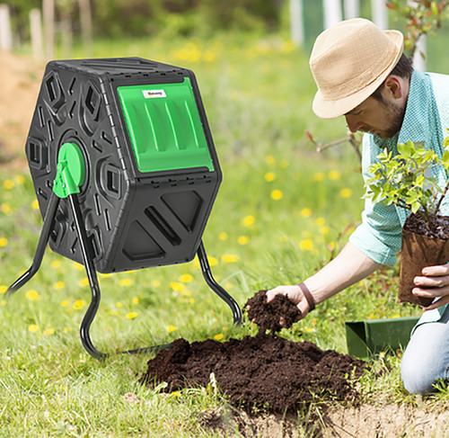 Garden compost bin rotating - bin,