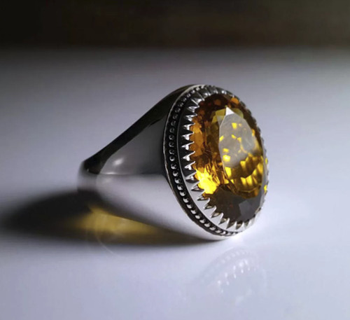 Citrine stone 925 sterling - stone,