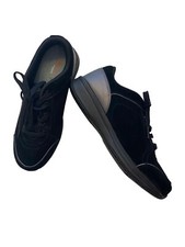 Easy Spirit Womens Black Suede Square Toe Anti-Gravity Lace Up Oxford Shoes Sz 9