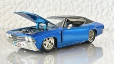 Jada 1969 Chevy Chevelle SS Big Time Muscle 1/24 in Blue With Fat Tyres 90340