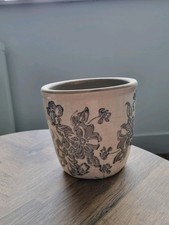 Small floral ceramic plant - floral, pot