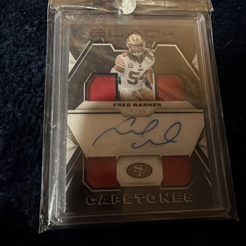 Fred warner signed card - fred,
