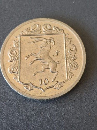 Isle man ten pence coin - pence,