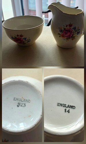 England floral ceramic - england, creamer