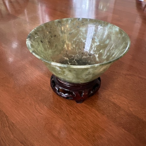 Vintage green chinese bowl - vintage,