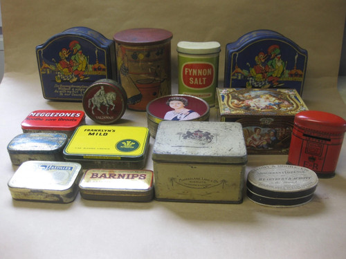 Vintage advertising tins - tins, /