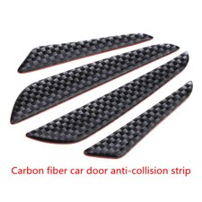 4x Black Car Door Edge Strip