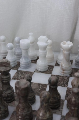 Marble chess board 15x15 inch - marble,