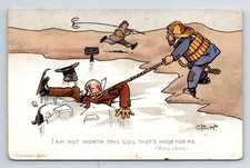 Comic Postcard: Lifeboat Man