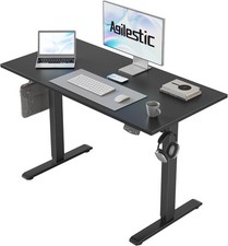 Agilestic Electric Standing Desk Black 100×60 cm – Adjustable Sit Stand Workstat
