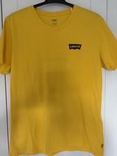 LEVI'S Mens T-Shirt Top Medium Yellow