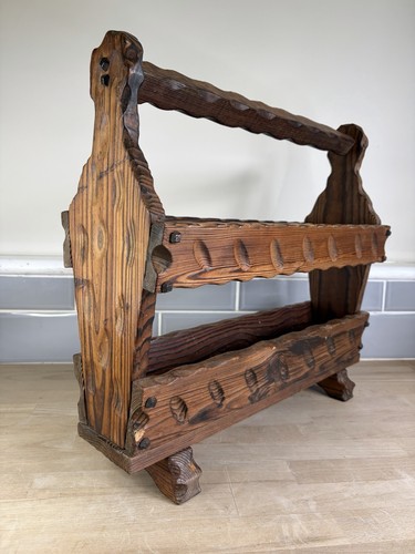 Vintage wooden magazine rack - wooden,
