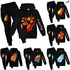 PRESTONPLAYZ Kids Hoodie Tracksuit Sets Pullover Tops+Trousers Suits Outfits