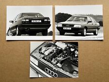 1986 Audi 100 CS Quattro Saloon (C3) Press Photographs x 3