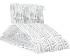 White Metal Strong Wire Coat Hangers 40cm Clothes Garment Suit Trouser Bar